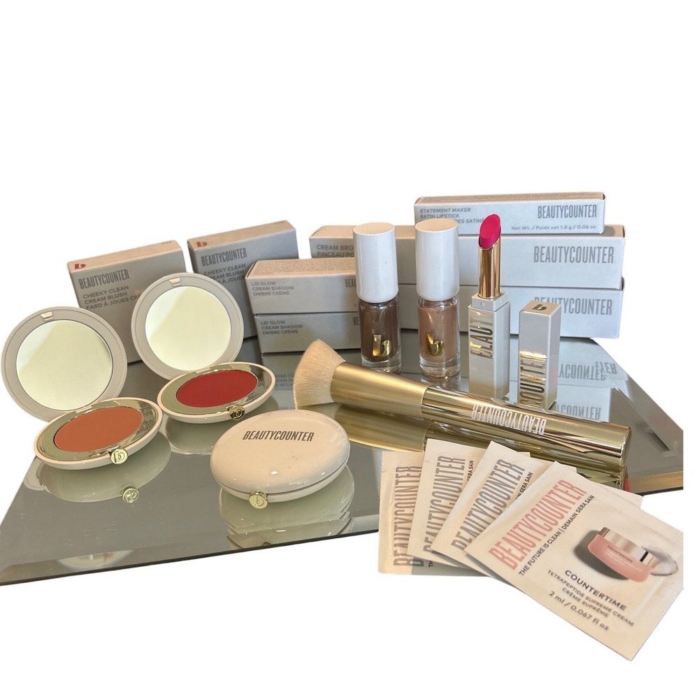 BeautyCounter Counter Blowout Bundle Eyes Cheeks Lips $264 Value - Picture 2 of 8